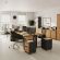 Шкаф-купе Комус Мебель К-Loft 241Н042 1370х420х1116 дуб натур/графит