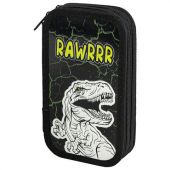 Пенал ЮНЛАНДИЯ, 2 отделения, ламинированный картон, конгрев, 19х11 см, "RAWR", 271538 Пенал ЮНЛАНДИЯ, 2 отделения, ламинированный картон, конгрев, 19х11 см, "RAWR", 271538