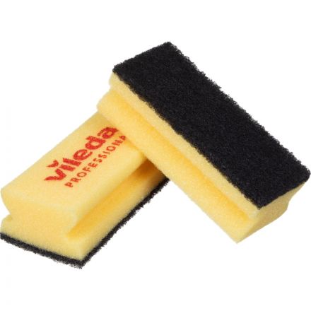 Губки для мытья посуды Vileda Professional Максимальная жесткость 150x70x45 мм 10 штук в упаковке желтые/черный абразив (арт. производителя 102565)