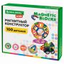 Магнитный конструктор MAGNETIC BLOCKS, 100 деталей, 2 колесные базы, карусель, BRAUBERG KIDS, 665720 Магнитный конструктор MAGNETIC BLOCKS, 100 деталей, 2 колесные базы, карусель, BRAUBERG KIDS, 665720