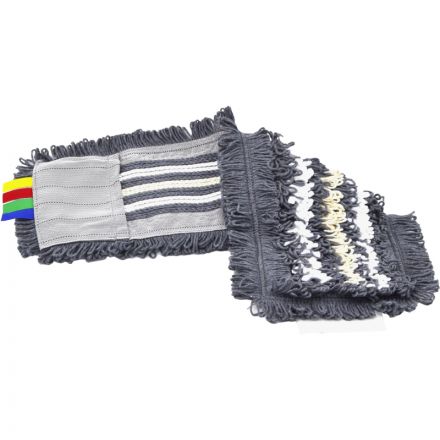 Насадка МОП плоский 50х15 см, хлопок+серая вискоза+микроф, карман AS3702 Насадка МОП плоский 50х15 см, хлопок+серая вискоза+микроф, карман AS3702