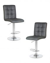 Набор 2 шт Стул барный DOBRIN KRUGER, серый Набор 2 шт Стул барный DOBRIN KRUGER, серый