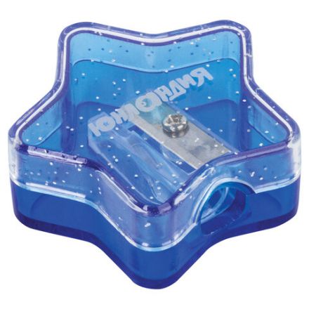 Точилка ЮНЛАНДИЯ "Звездочка", с контейнером, пластиковая, корпус ассорти, 228453 Точилка ЮНЛАНДИЯ "Звездочка", с контейнером, пластиковая, корпус ассорти, 228453