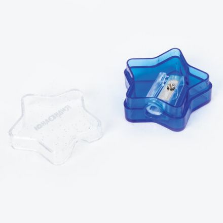 Точилка ЮНЛАНДИЯ "Звездочка", с контейнером, пластиковая, корпус ассорти, 228453 Точилка ЮНЛАНДИЯ "Звездочка", с контейнером, пластиковая, корпус ассорти, 228453