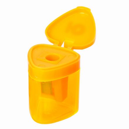 Точилка ЮНЛАНДИЯ "Трио", с контейнером, пластиковая, корпус ассорти, 228438 Точилка ЮНЛАНДИЯ "Трио", с контейнером, пластиковая, корпус ассорти, 228438