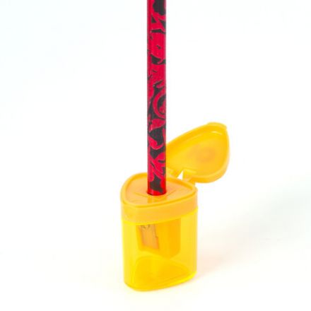 Точилка ЮНЛАНДИЯ "Трио", с контейнером, пластиковая, корпус ассорти, 228438 Точилка ЮНЛАНДИЯ "Трио", с контейнером, пластиковая, корпус ассорти, 228438