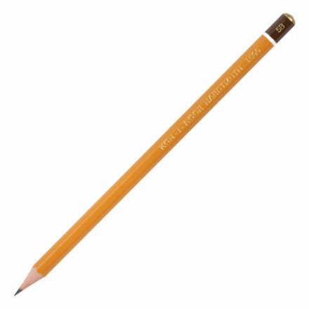 Карандаш чернографитный KOH-I-NOOR 1500, 1 шт., 5B, корпус желтый, заточенный, 150005B01170RU Карандаш чернографитный KOH-I-NOOR 1500, 1 шт., 5B, корпус желтый, заточенный, 150005B01170RU