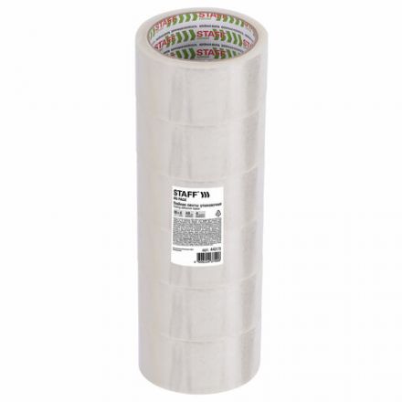 Клейкие ленты упаковочные 48 мм х 66 м, КОМПЛЕКТ 6 шт., прозрачные, 40 микрон, STAFF BIG PACK, 440179 Клейкие ленты упаковочные 48 мм х 66 м, КОМПЛЕКТ 6 шт., прозрачные, 40 микрон, STAFF BIG PACK, 440179
