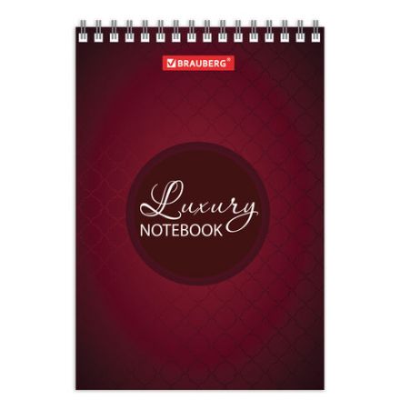 Блокнот МАЛЫЙ ФОРМАТ А6 97х145 мм, 60 л., гребень, картон, клетка, BRAUBERG, "Luxury", 129829 Блокнот МАЛЫЙ ФОРМАТ А6 97х145 мм, 60 л., гребень, картон, клетка, BRAUBERG, "Luxury", 129829