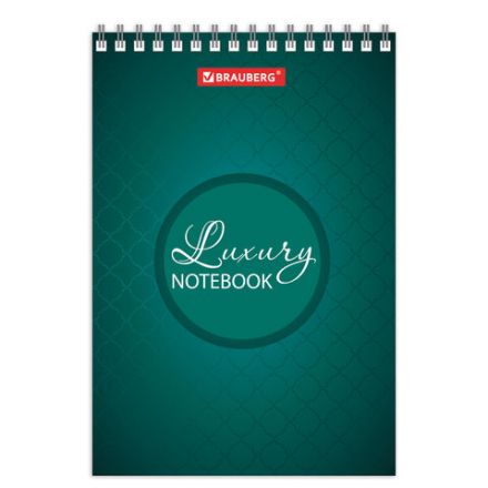 Блокнот МАЛЫЙ ФОРМАТ А6 97х145 мм, 60 л., гребень, картон, клетка, BRAUBERG, "Luxury", 129829 Блокнот МАЛЫЙ ФОРМАТ А6 97х145 мм, 60 л., гребень, картон, клетка, BRAUBERG, "Luxury", 129829
