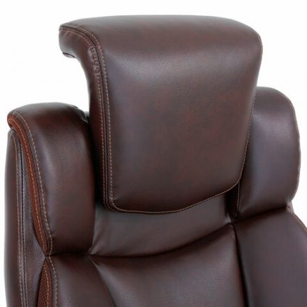 Кресло BRABIX PREMIUM "Phantom EX-553", рециклированная кожа, регулируемый подголовник, коричневое, 532941