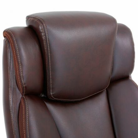 Кресло BRABIX PREMIUM "Phantom EX-553", рециклированная кожа, регулируемый подголовник, коричневое, 532941