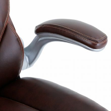 Кресло BRABIX PREMIUM "Phantom EX-553", рециклированная кожа, регулируемый подголовник, коричневое, 532941