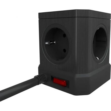 Сетевой фильтр AGNI  5р/3м,3USB 1TYPE-C,черный(TP-VE4U5E-C-3m-black)