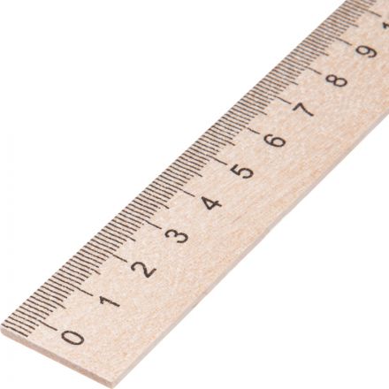 Линейка деревянная 15см 3шт/уп
