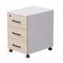 Тумба мобильная Everprof EVO (ЭВО) 406х540х608 Белый/Белый/Дуб Соната