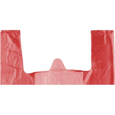 Пакет-майка ПНД цветной 15 мкм (38+20x68 см, 100 штук в упаковке) Пакет-майка ПНД цветной 15 мкм (38+20x68 см, 100 штук в упаковке)