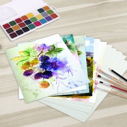 Папка для акварели БОЛЬШАЯ А3, 20 л., 270 г/м2, мелкое зерно, BRAUBERG ART CLASSIC, "Город", 114400 Папка для акварели БОЛЬШАЯ А3, 20 л., 270 г/м2, мелкое зерно, BRAUBERG ART CLASSIC, "Город", 114400