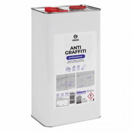 Антискотч для удаления этикеток, жвачки, маркера, граффити, клея, 5 л, GRASS ANTIGRAFFITI PROF, 140101 Антискотч для удаления этикеток, жвачки, маркера, граффити, клея, 5 л, GRASS ANTIGRAFFITI PROF, 140101