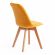 Стул Tetchair TULIP SOFT (mod. 74), вельвет/дерево , 54 х 47 х 83 см , желтый (HLR 41)/натуральный