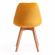 Стул Tetchair TULIP SOFT (mod. 74), вельвет/дерево , 54 х 47 х 83 см , желтый (HLR 41)/натуральный