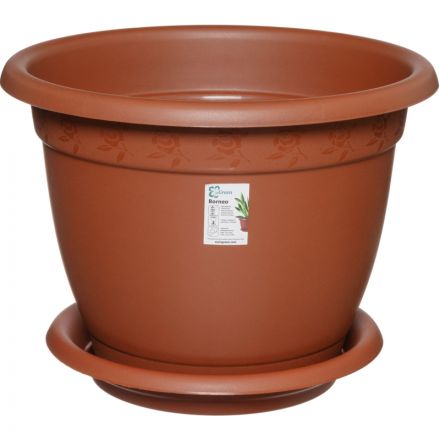 Горшок для цветов Борнео D 430 mm, 25,8л терракотовый ING42043FТР Горшок для цветов Борнео D 430 mm, 25,8л терракотовый ING42043FТР