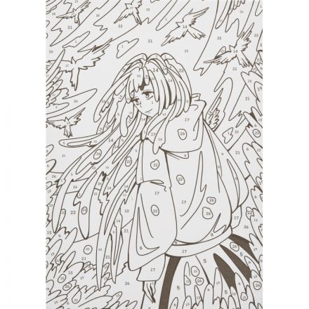 Картина по номерам для малышей АНИМЕ Свобода сознания набор Ркн-119