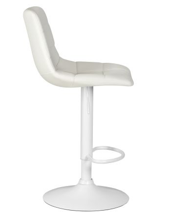 Стул барный DOBRIN TAILOR WHITE, белый PU Стул барный DOBRIN TAILOR WHITE, белый PU