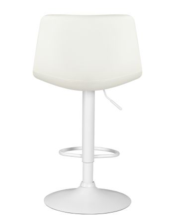 Стул барный DOBRIN TAILOR WHITE, белый PU Стул барный DOBRIN TAILOR WHITE, белый PU