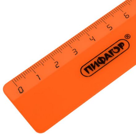 Линейка пластиковая 20 см, ПИФАГОР, неоновая, ассорти, 210788 Линейка пластиковая 20 см, ПИФАГОР, неоновая, ассорти, 210788