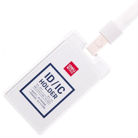 Бейдж Deli 8315 вертик. без держат., вкладыш: 54x89мм, пластик, белый, 1 шт Бейдж Deli 8315 вертик. без держат., вкладыш: 54x89мм, пластик, белый, 1 шт