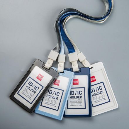 Бейдж Deli 8315 вертик. без держат., вкладыш: 54x89мм, пластик, белый, 1 шт Бейдж Deli 8315 вертик. без держат., вкладыш: 54x89мм, пластик, белый, 1 шт