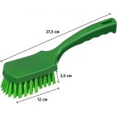 Щетка ручная FBK с короткой ручкой 275х70мм сред. жесткости зеленая 10546-5 Щетка ручная FBK с короткой ручкой 275х70мм сред. жесткости зеленая 10546-5