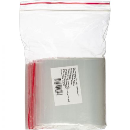 Пакет с замком (Zip Lock) с европодвесом 10 х 15 см, 60 мкм, 100 шт/уп Пакет с замком (Zip Lock) с европодвесом 10 х 15 см, 60 мкм, 100 шт/уп