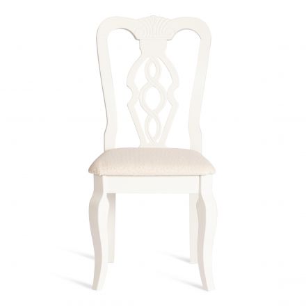 Стул Tetchair Афродита/ Aphrodite дерево гевея, 46х54х99см, Ivory white, ткань кремовая с рисунком (А04) Стул Tetchair Афродита/ Aphrodite дерево гевея, 46х54х99см, Ivory white, ткань кремовая с рисунком (А04)
