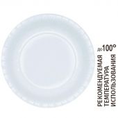 Тарелка одноразовая бум. 23см, белая, с ламинацией 500шт/кор