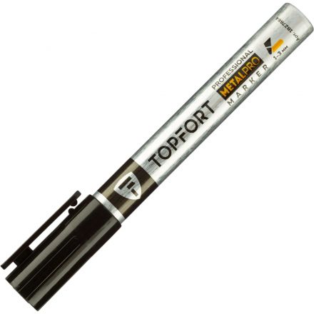 Маркер для металла Topfort MetalPro 1-3 мм черный