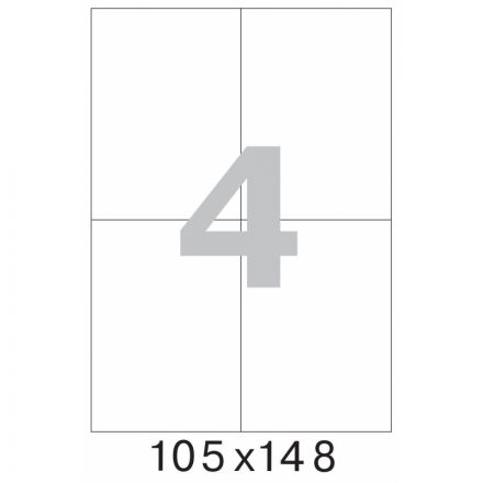 Этикетки самоклеящиеся Promega label 105х148 мм/4 шт. на листе А4 (25л.