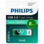Флеш-диск 8 GB PHILIPS VIVID, разъем USB 3.0, зеленый, FM08FD00B/97 Флеш-диск 8 GB PHILIPS VIVID, разъем USB 3.0, зеленый, FM08FD00B/97
