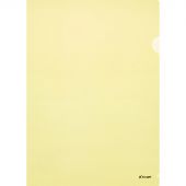 Папка уголок Комус А4 180мкм (желтый)