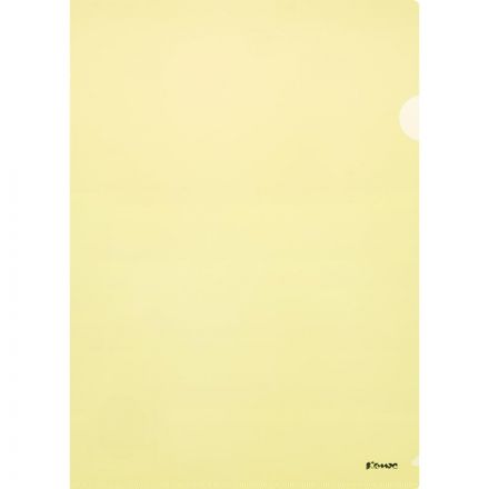 Папка уголок Комус А4 180мкм (желтый)