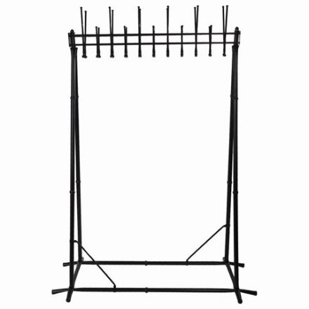 Вешалка напольная "Алла", 1,82 м, 22 крючка, металл, черная Вешалка напольная "Алла", 1,82 м, 22 крючка, металл, черная