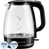 Чайник электрический BRAYER BR1030,2.2 кВт, 1,7 л, стекло,автооткл.,подсвет Чайник электрический BRAYER BR1030,2.2 кВт, 1,7 л, стекло,автооткл.,подсвет