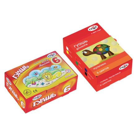 Гуашь ГАММА "Мультики", 6 цветов по 20 мл, картонная упаковка, 221030 Гуашь ГАММА "Мультики", 6 цветов по 20 мл, картонная упаковка, 221030