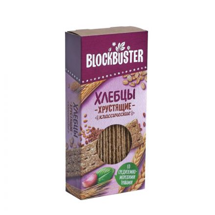 Хлебцы Blockbuster средиземноморские травы, 130г