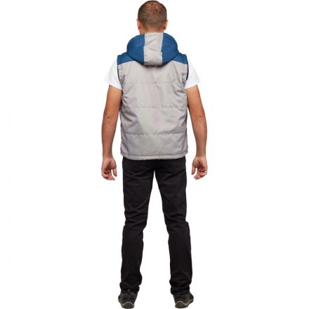 Жилет утепленный цв. серый/синий р. 58/170-176