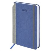 Ежедневник датированный 2026 А5 138x213 мм, BRAUBERG "Mosaic", под кожу, карман для ручки, синий, 117112 Ежедневник датированный 2026 А5 138x213 мм, BRAUBERG "Mosaic", под кожу, карман для ручки, синий, 117112