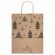 Пакет подарочный КОМПЛЕКТ 10 штук новогодний 26x13x32см, "Kraft Xmas Tree", ЗОЛОТАЯ СКАЗКА, 591959