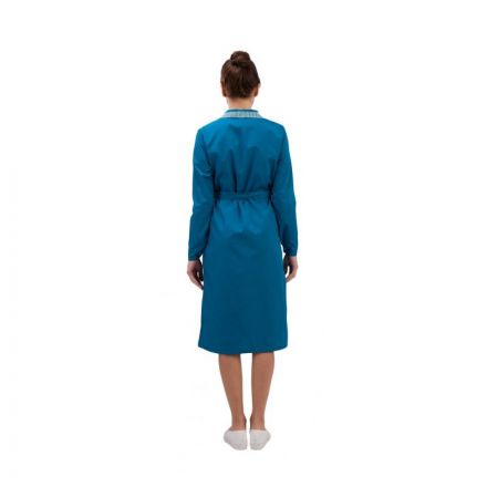 Халат для горничных и уборщиц у01-ХЛ дл.рук бирюз(р.52-54) 17076 СПб