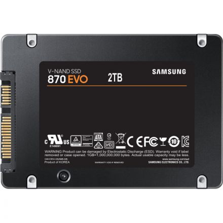 SSD накопитель Samsung SSD 870 EVO, 2000GB, 2.5 7mm, SATA3(MZ-77E2T0BW) SSD накопитель Samsung SSD 870 EVO, 2000GB, 2.5 7mm, SATA3(MZ-77E2T0BW)